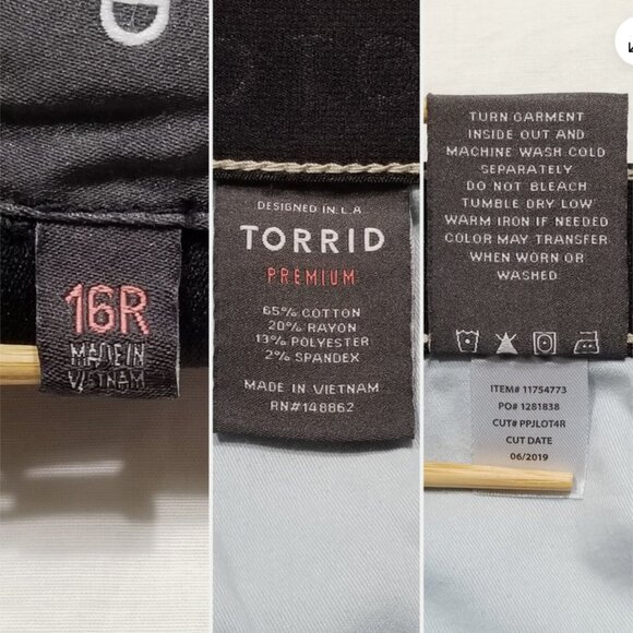 TORRID Sky High Skinny Jeans 6396E1M - Picture 8 of 8